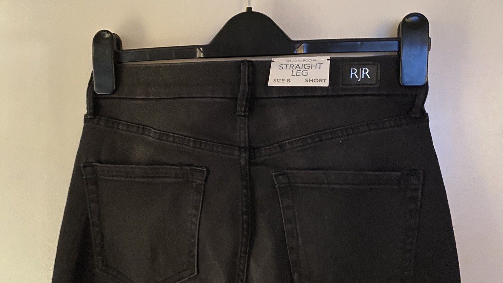 Black ELSA Jeans Mid Rise Straight Size 